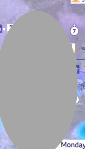 May be an image of phone and text that says '7 7 Monday'