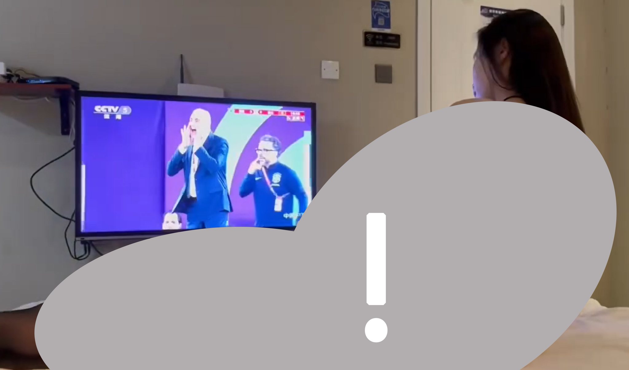 May be an image of television and text