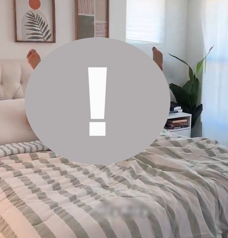 May be an image of bedroom and text